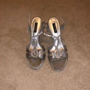 Silver heels